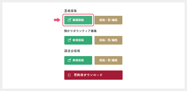 里親募集の投稿方法