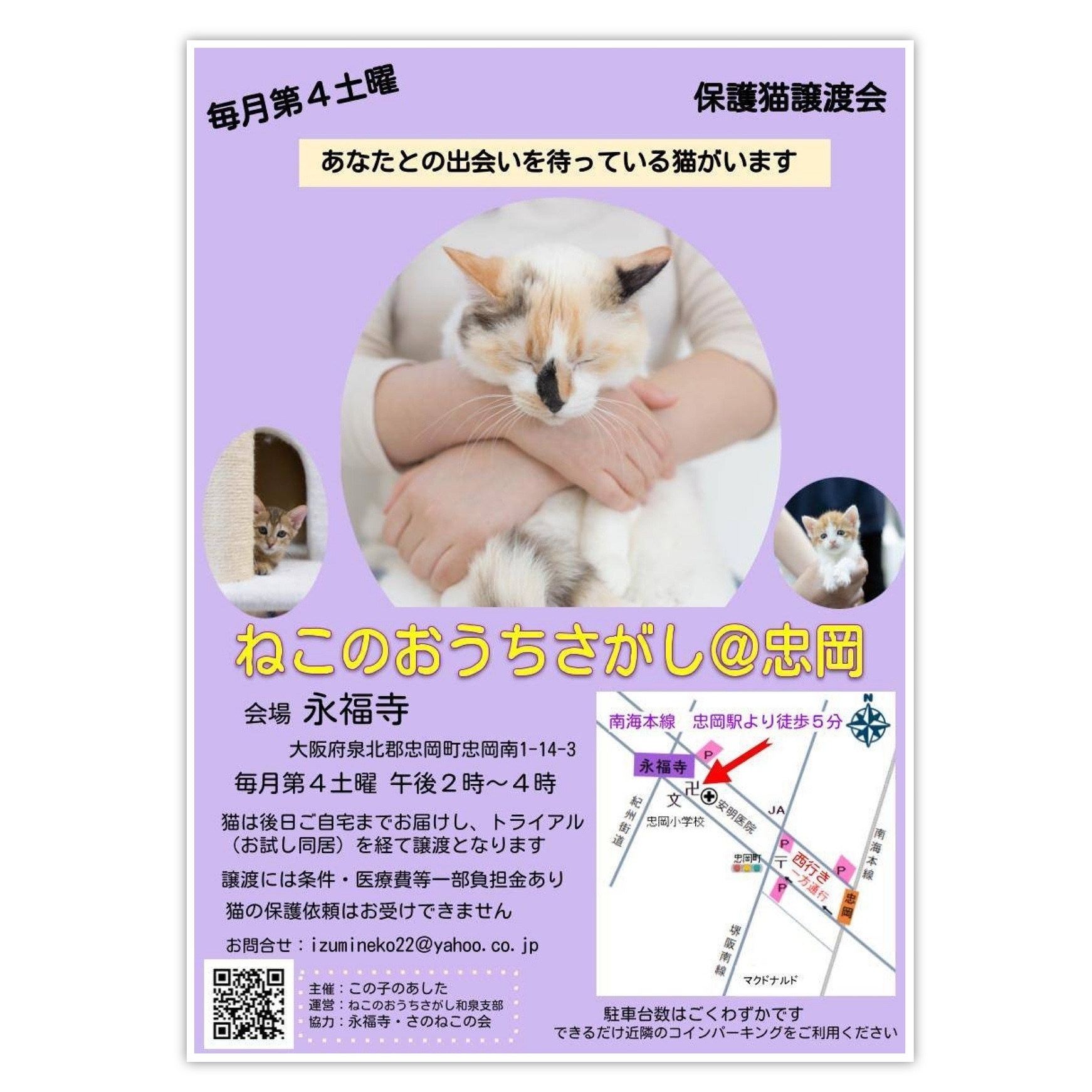 ※中止します※第2回ねこのおうちさがし＠忠岡