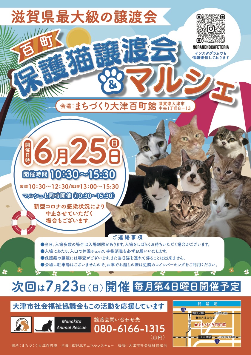百町保護猫譲渡会&マルシェ