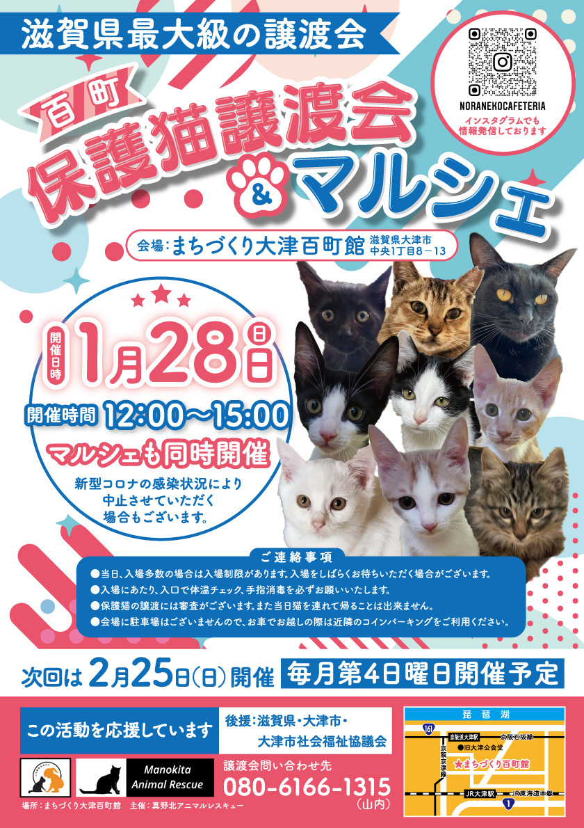 百町保護猫譲渡会＆マルシェ