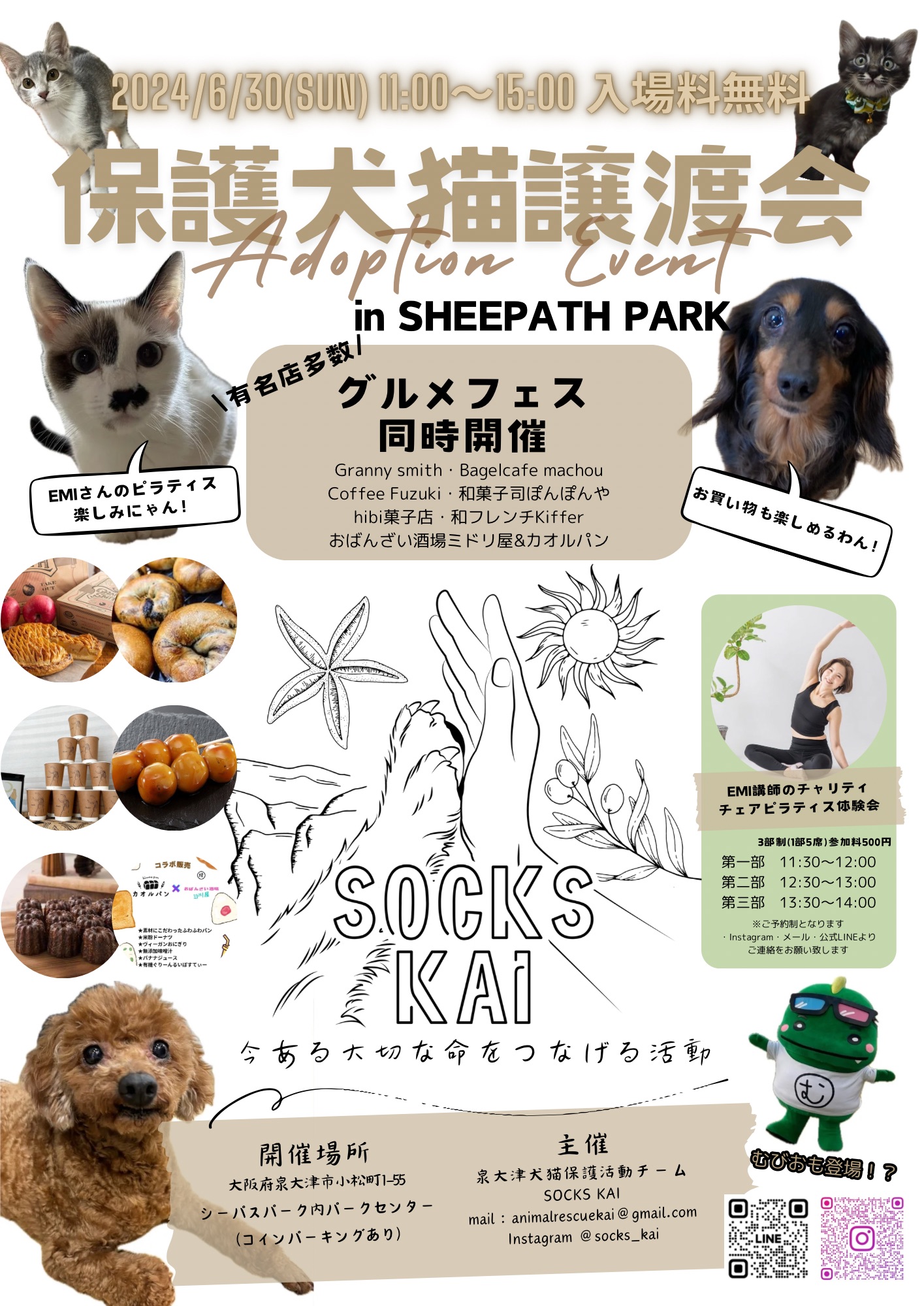 保護犬猫譲渡会×グルメフェス