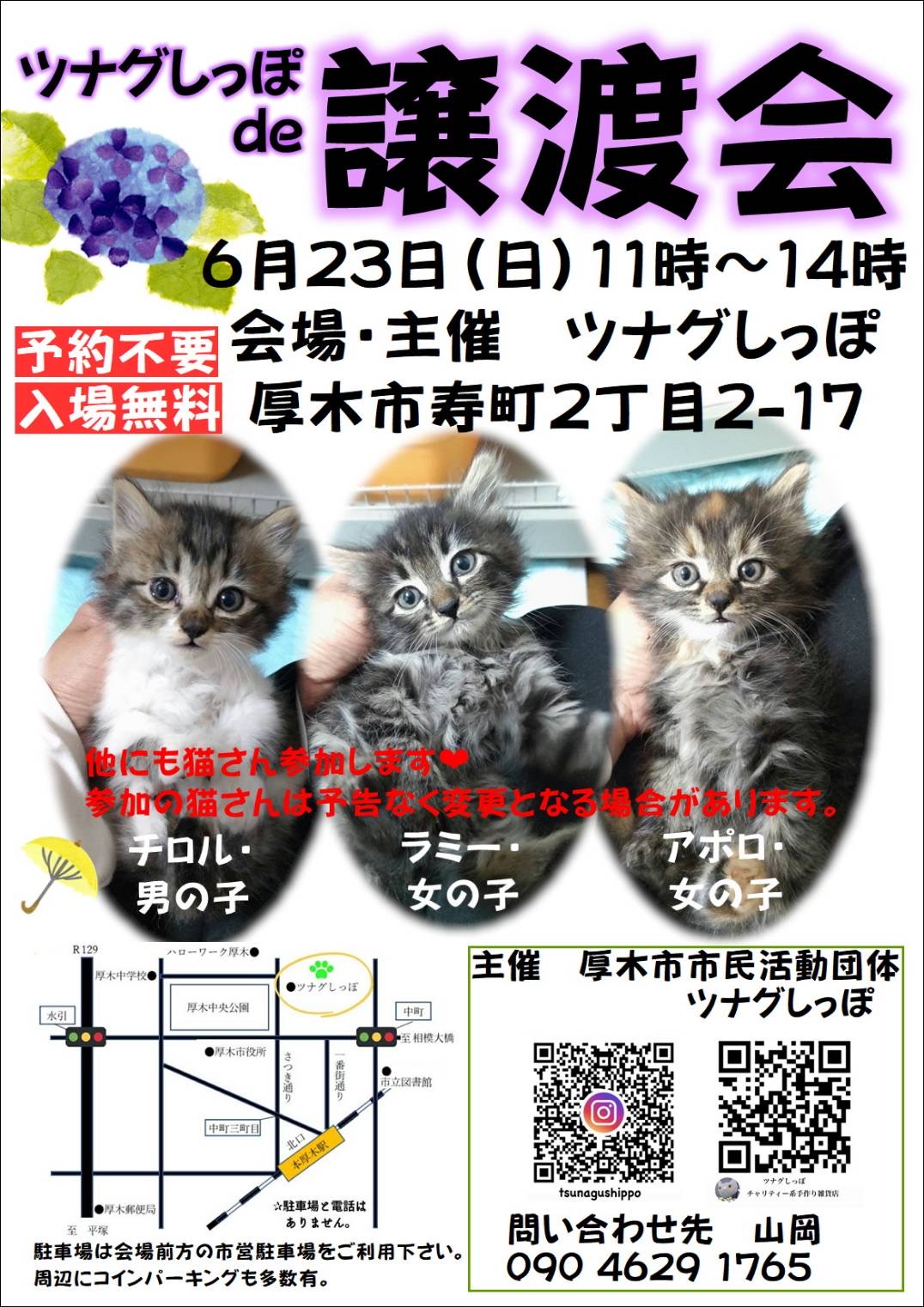 ツナグしっぽde譲渡会