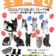 保護ねこ施設 キャッツウェルケア ふれあえる譲渡会
