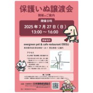 保護いぬ譲渡会＠恵比寿