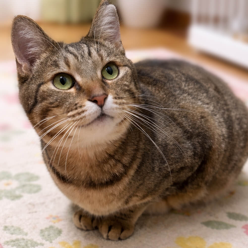 まんまる！どっしりキジトラ女子『ドラミちゃん』３歳